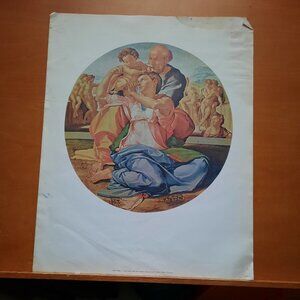 Art Print, "Doni Tondo (The Holy Family)" by Michelangelo